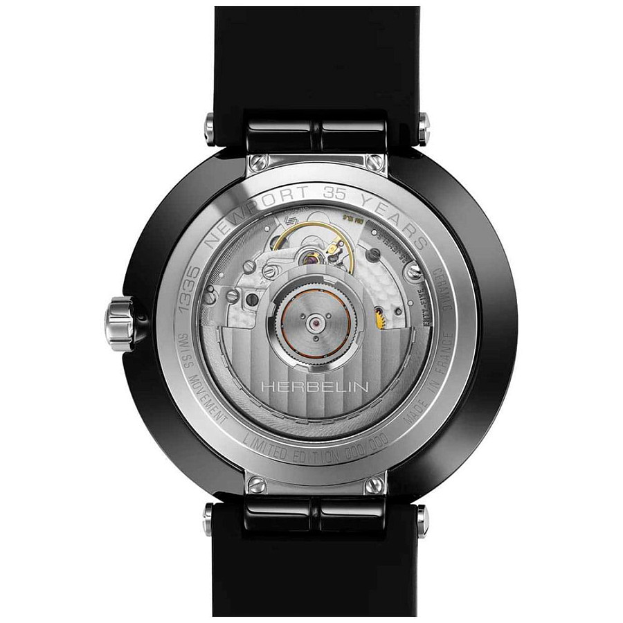 Часы Herbelin Newport 1325CRN04 — керамика, Франция
