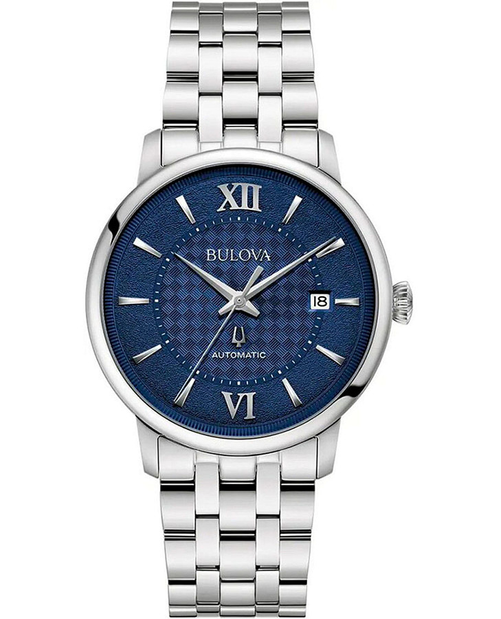 Часы Bulova Hudson 96B447 — мужские, синий