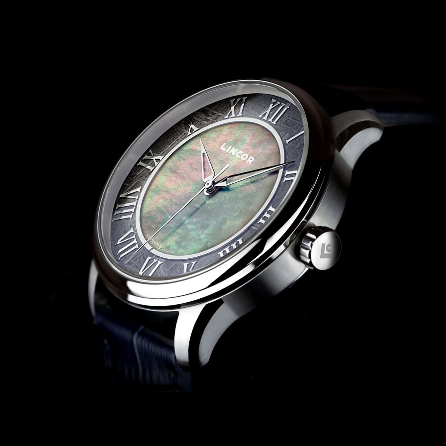 Часы Lincor Cosmos Метеорит 4097M-4 — кожаный, мужские