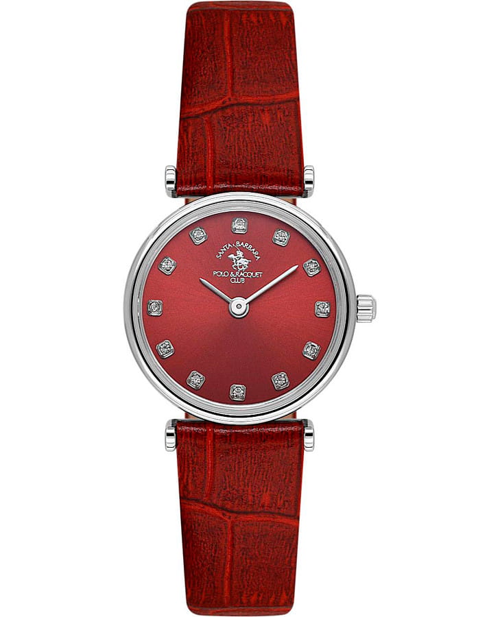 Часы Santa Barbara Polo & Racquet Club Unique SB.4.10018-2 — женские, красный