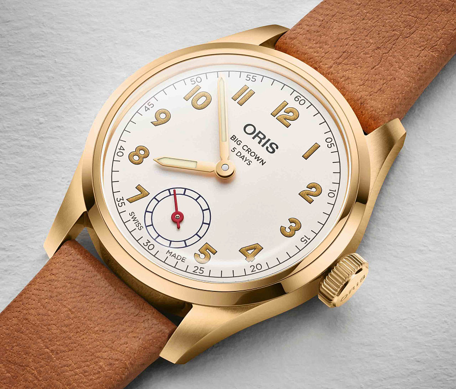 Часы Oris Big Crown Wings Of Hope Gold Limited Edition 01 401 7782 6081-Set — кожаный, мужские