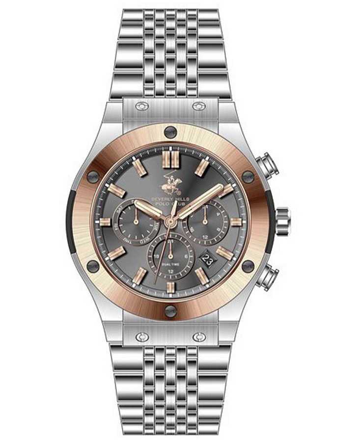 Часы Beverly Hills Polo Club BP3773X.560 — мужские, серый