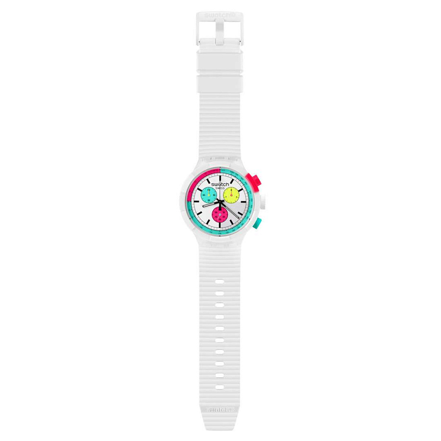 Часы Swatch Big Bold Chrono Biosourced SB06W100 — пластик, Швейцария