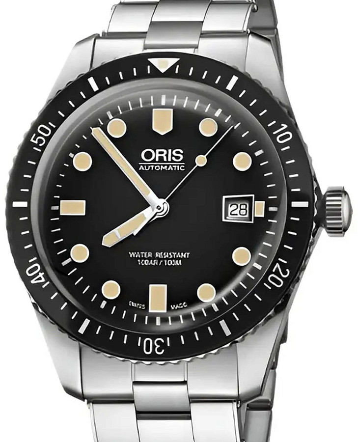 Часы Oris Divers Sixty‑Five 01 733 7720 4054-07 8 21 18 — механические, сталь