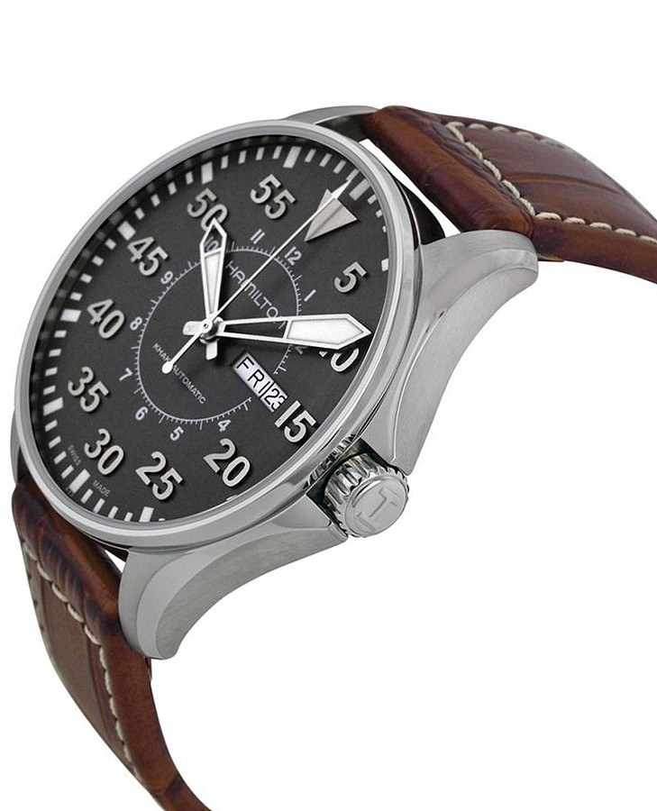 Часы Hamilton Khaki Aviation Pilot Day Date Auto H64715885 — сталь, Швейцария
