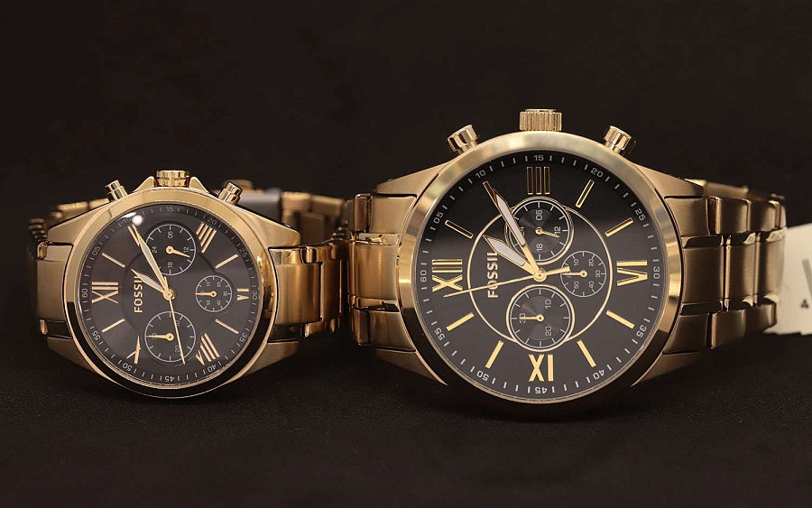 Часы Fossil Gift Set BQ2400SET — нержавеющая сталь с ip-покрытием