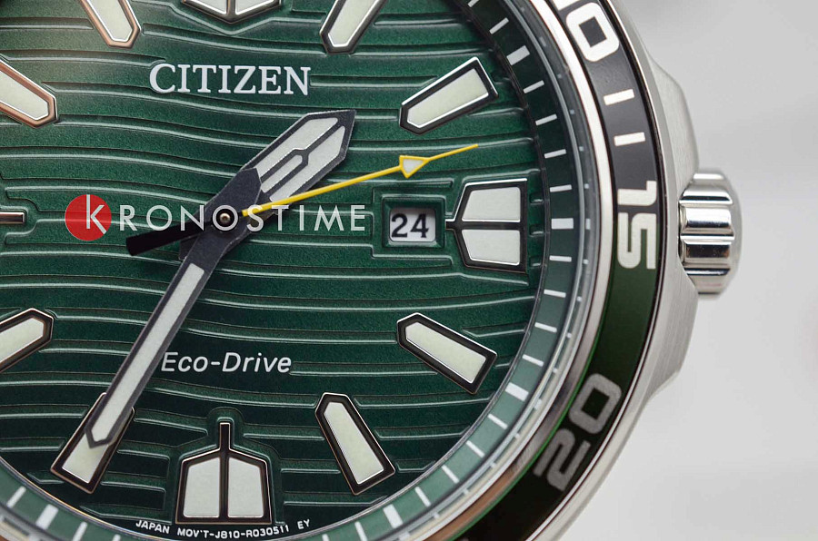 Часы Citizen Eco-Drive AW1526-89X — зеленый, кварцевые
