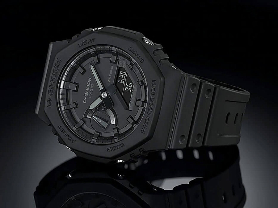 Часы Casio G-Shock GA-2100-1A1NDR (GA-2100-1A1) — электронные, Япония, мужские