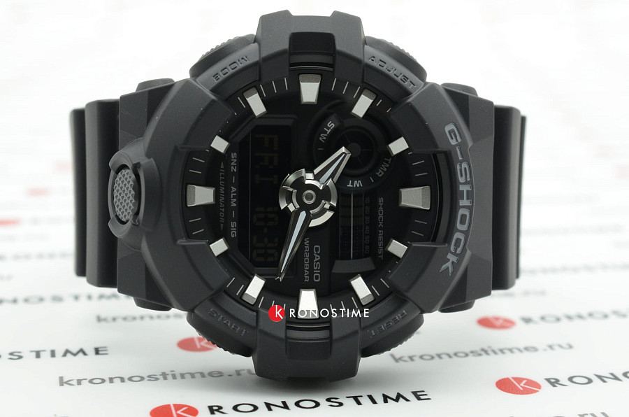 Часы Casio G-Shock GA-700-1BDR (GA-700-1B) — черный, Япония