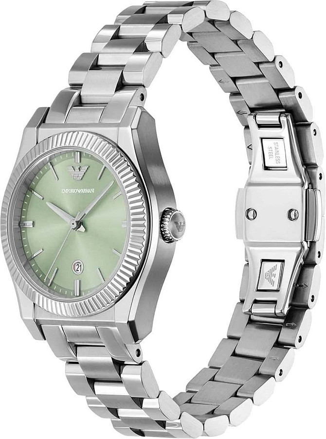 Часы Emporio Armani Federica AR11656 — зеленый, сталь металл