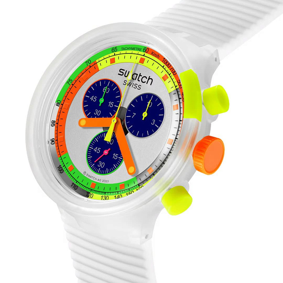 Часы Swatch Big Bold Chrono Pay! SB02K101-6000 — кварцевые, пластик