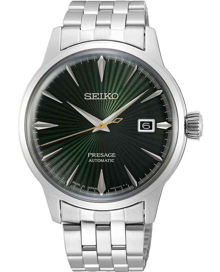 Часы Seiko Presage Cocktail Time SRPE15J1 — мужские, зеленый
