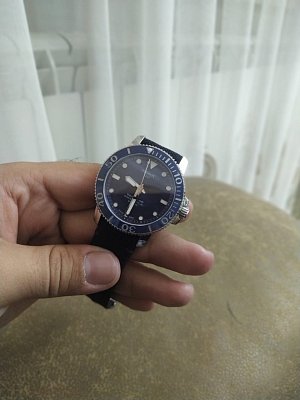 Фото покупателя: Швейцарские механические керамические наручные часы Tissot Seastar 1000 Powermatic 80 Silicium T120.407.17.041.01