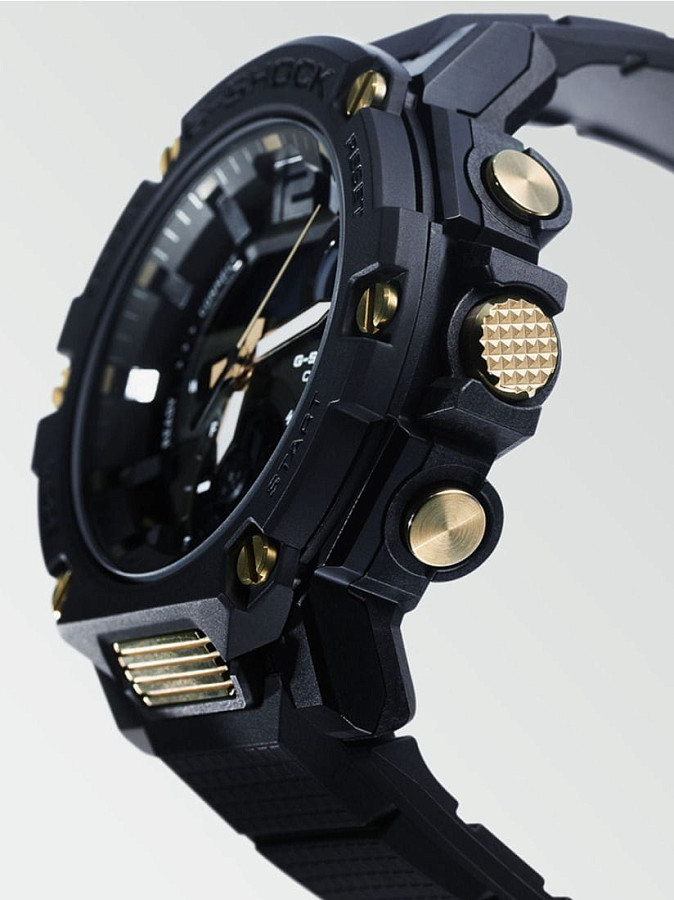 Часы Casio G-Shock GST-B300B-1A — сталь карбон, Япония