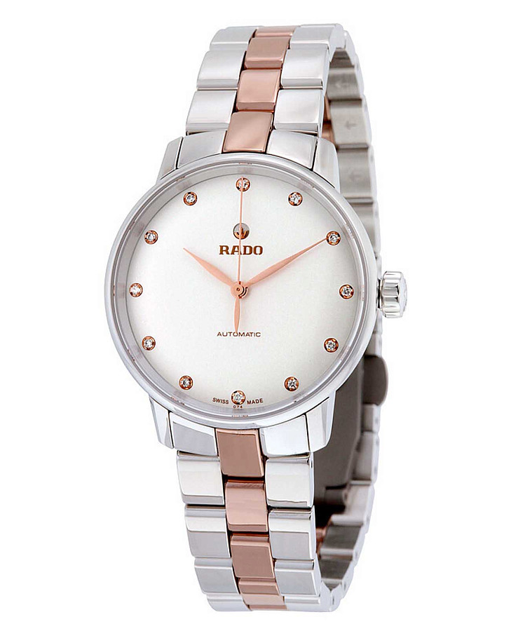 Часы Rado Coupole Classic Automatic Diamonds R22862742 — сталь + ceramos™, женские