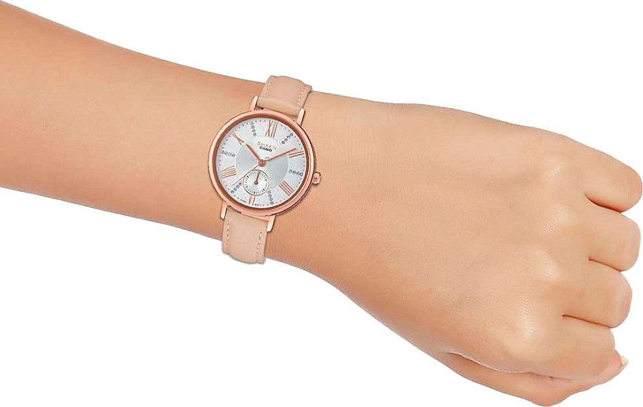 Часы Casio Sheen SHE-3048PGL-7BUER — кварцевые, сталь металл