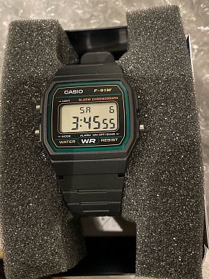 Фото покупателя: Японские наручные часы Casio Collection F-91W-3