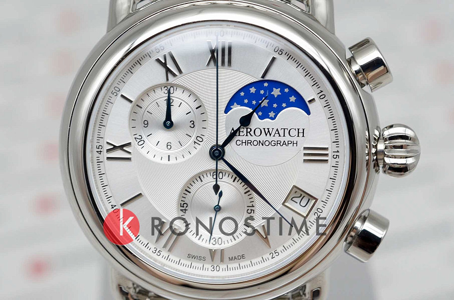 Часы Aerowatch 1942 78100 AA03 M — металл сталь, Швейцария