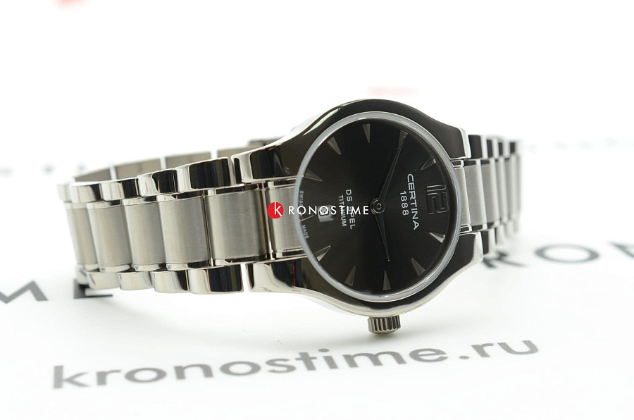 Часы Certina Lady Round C012.209.44.087.00 — кварцевые, титан металл