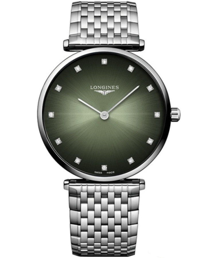 Часы Longines La Grande Classique L4.866.4.92.6 — женские, зеленый
