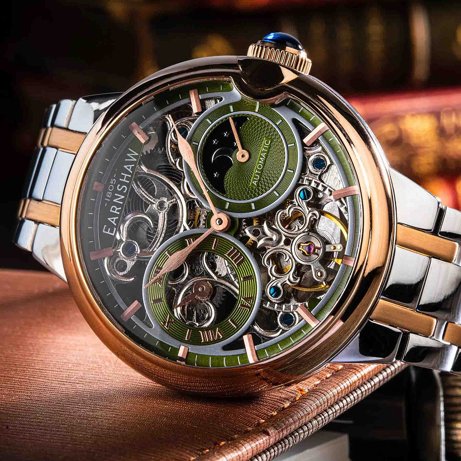 Часы Earnshaw Barallier ES-8242-99 — металл сталь, Англия