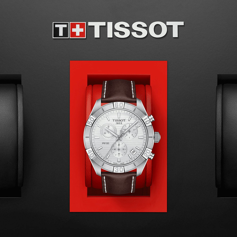Часы Tissot PR 100 Sport Gent Chronograph T101.617.16.031.00 — Швейцария, кварцевые