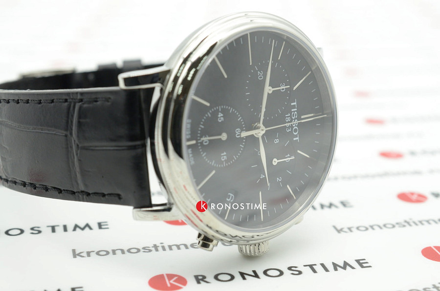 Часы Tissot Carson Premium Chronograph T122.417.16.051.00 — кожаный, мужские