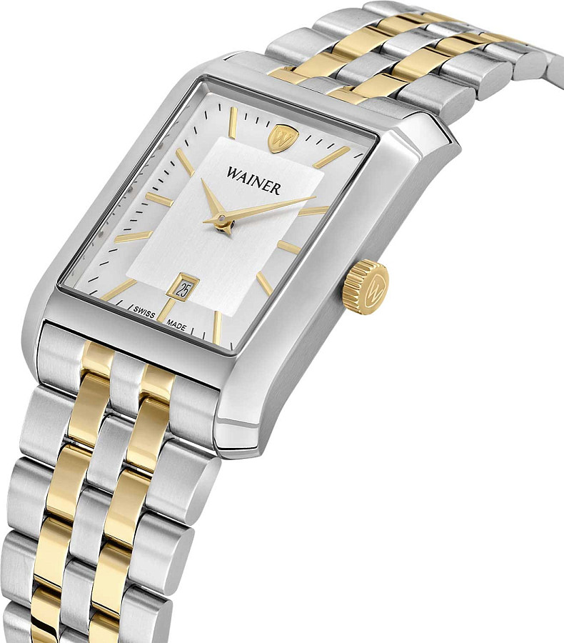 Часы Wainer Classic WA.21200-D — кварцевые, сталь металл