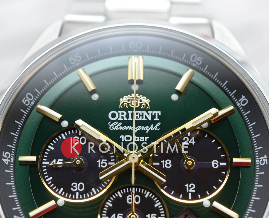 Часы Orient Chronograph WV0031TX — сталь металл, Япония