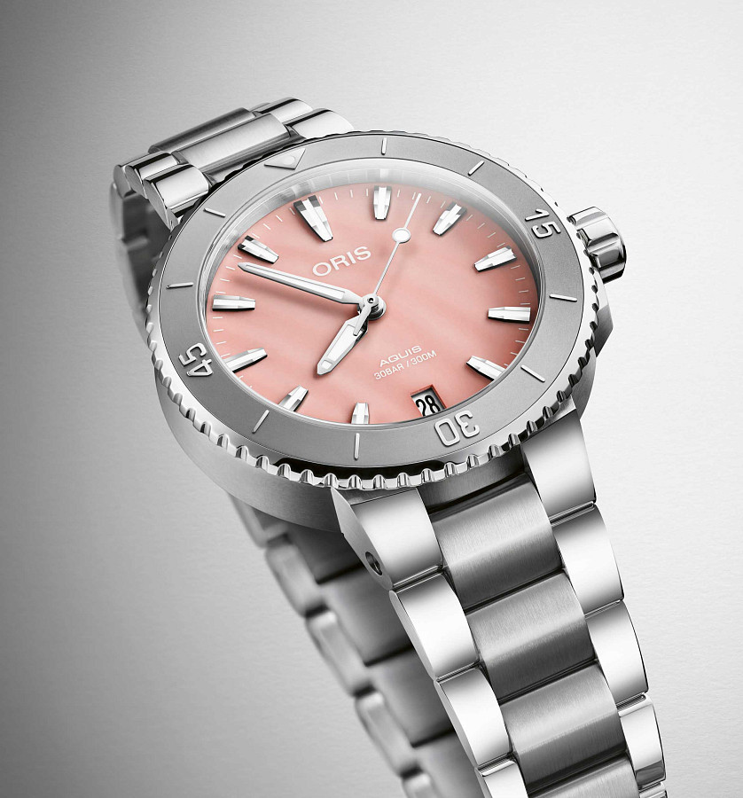 Часы Oris Aquis Date 01 733 7770 4158-07 8 18 05P — сталь, Швейцария
