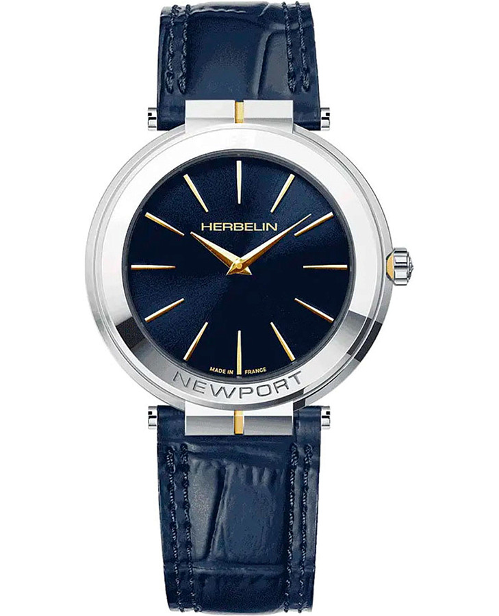 Часы Herbelin Newport Slim 19522T15BL — мужские, синий