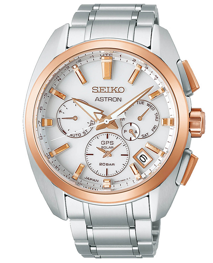 Часы Seiko Astron GPS Solar SSH104J1 — мужские, белый