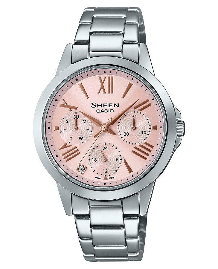 Часы Casio Sheen SHE-3516D-4A — женские, розовый