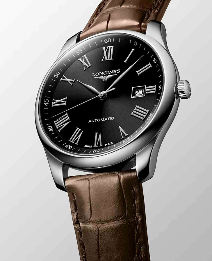 Часы Longines Master Collection L2.893.4.59.2 — мужские, коричневый