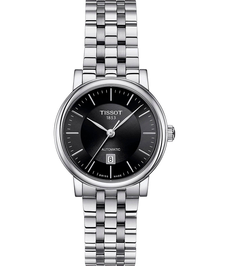 Часы Tissot Carson Automatic Lady T122.207.11.051.00 — женские, черный