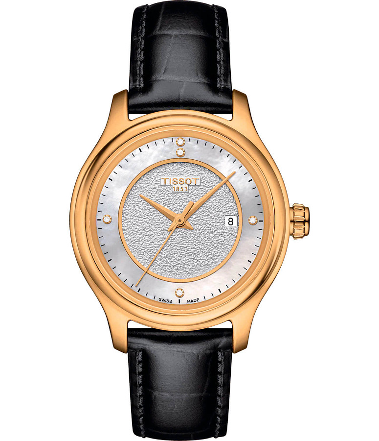 Часы Tissot Fascination Lady 18K Gold T924.210.16.116.00 — женские, белый