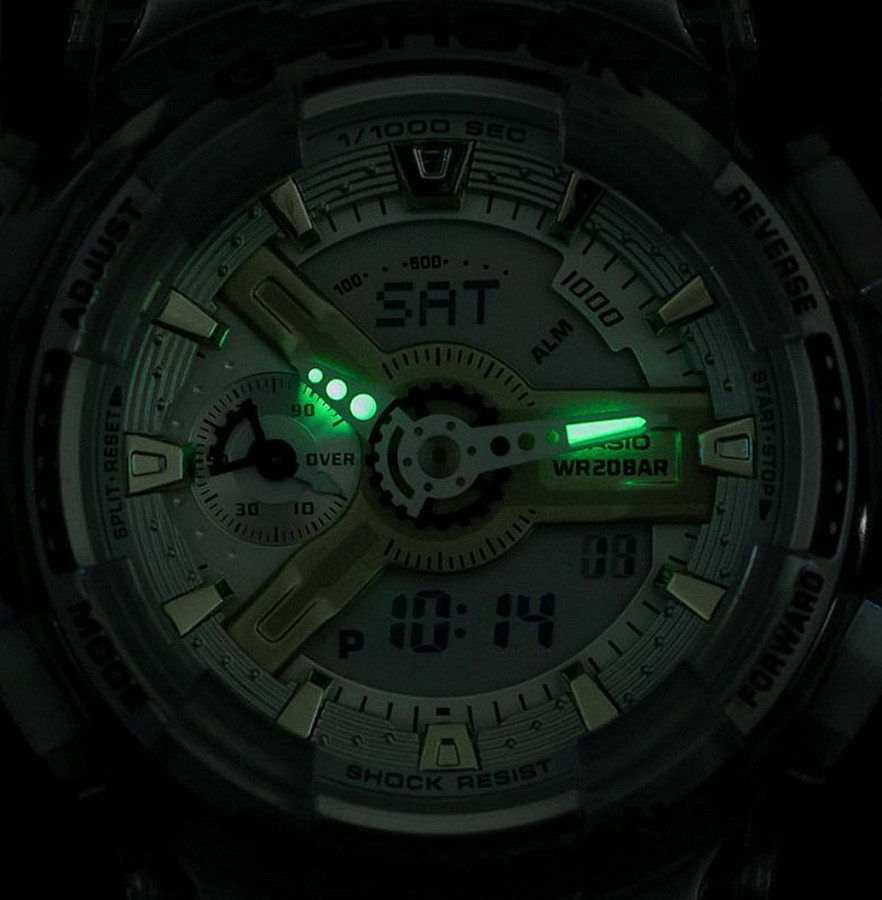 Часы Casio G-Shock GMA-S110GS-8ADR (GMA-S110GS-8A) — женские, пластик