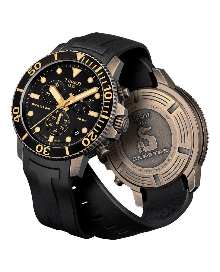 Часы Tissot Seastar 1000 Chronograph T120.417.37.051.01 — сталь металл, Швейцария