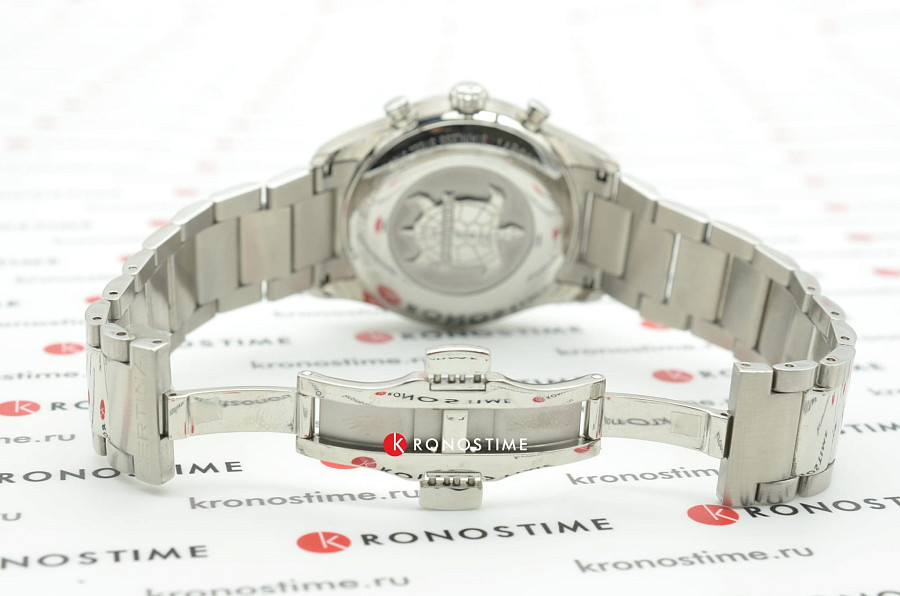 Часы Certina DS-2 Chronograph 1/100 sec C024.447.11.051.02 — черный, сталь металл алюминий