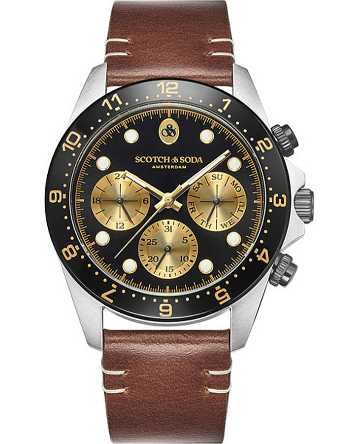 Часы Scotch&Soda SSM.141A — мужские, черный