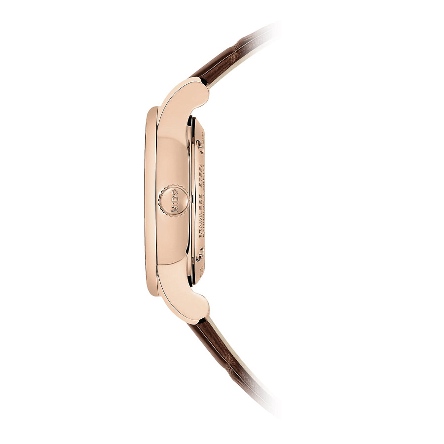 Часы Mido Baroncelli M7600.3.65.8 — синий, металл сталь