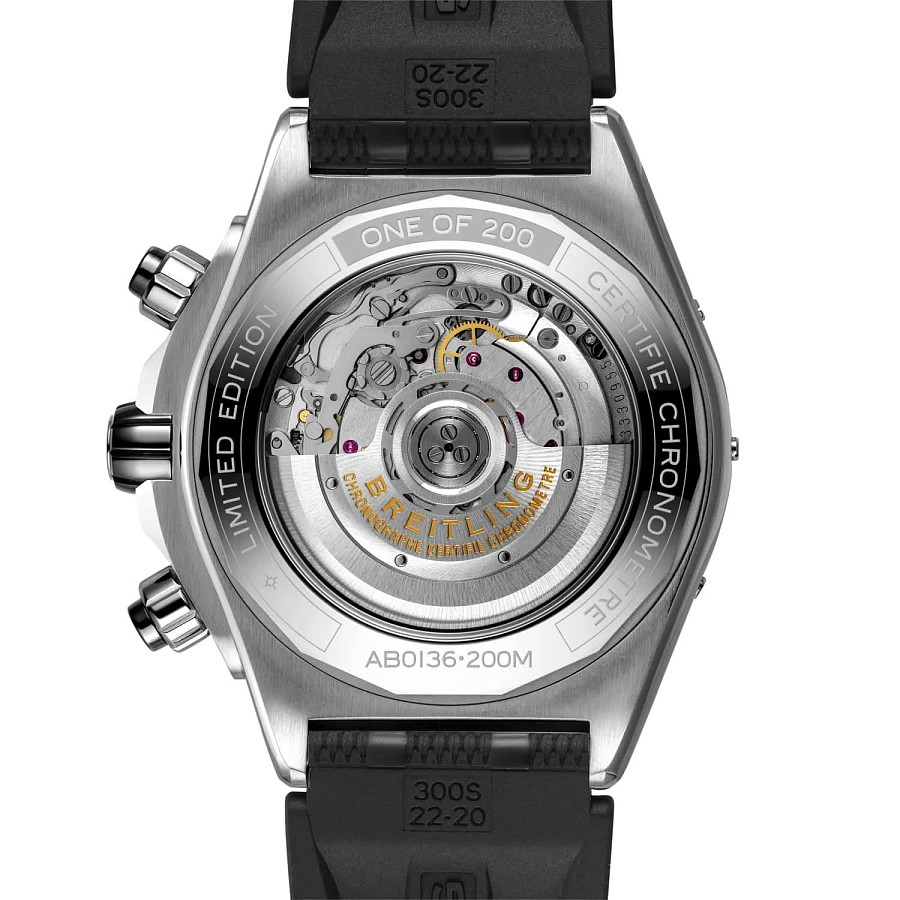 Часы Breitling Super Chronomat B01 44 mm AB01366A1B1S1 — силикон, мужские