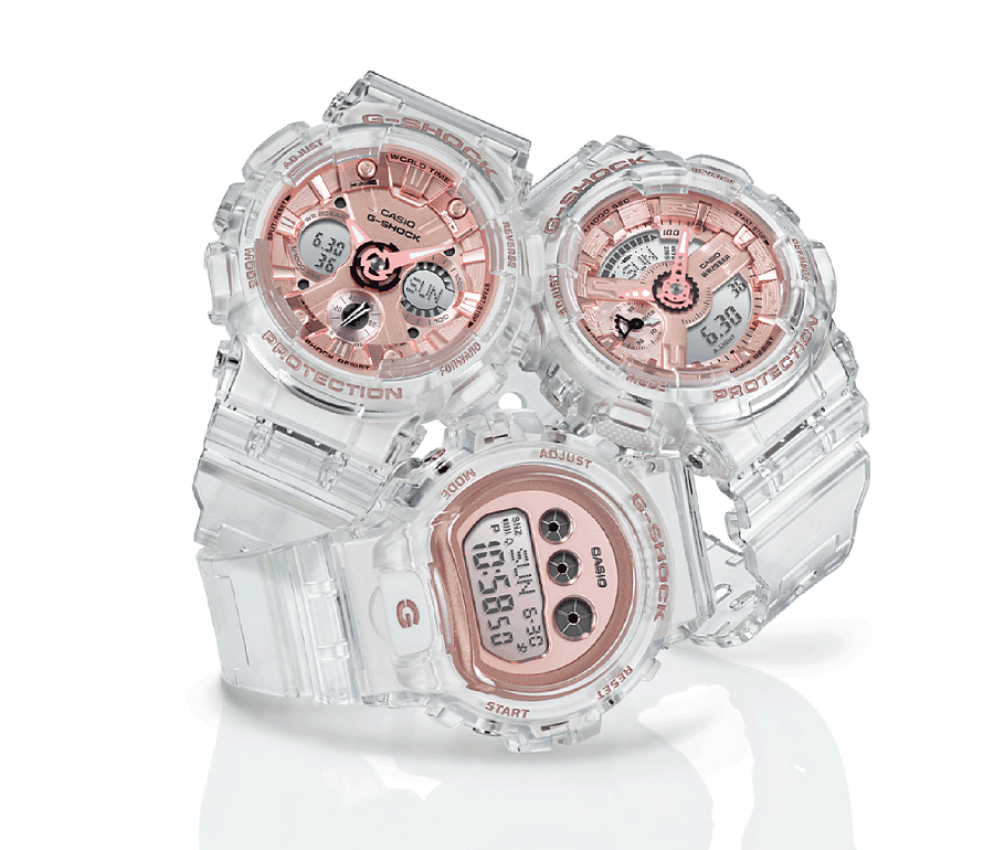 Часы Casio G-Shock GMA-S120SR-7A — женские, пластик