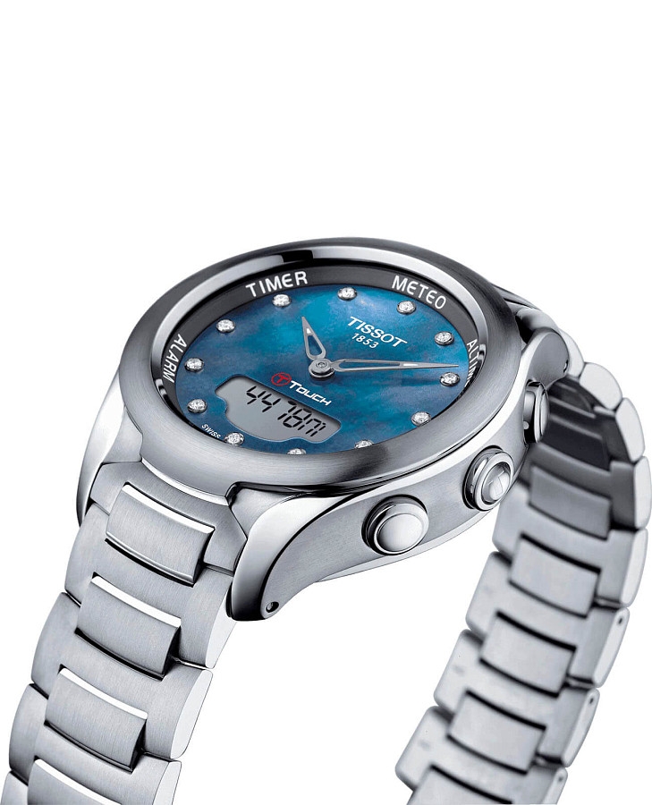 Часы Tissot T-Touch Lady Solar T075.220.11.106.01 — металл сталь, Швейцария