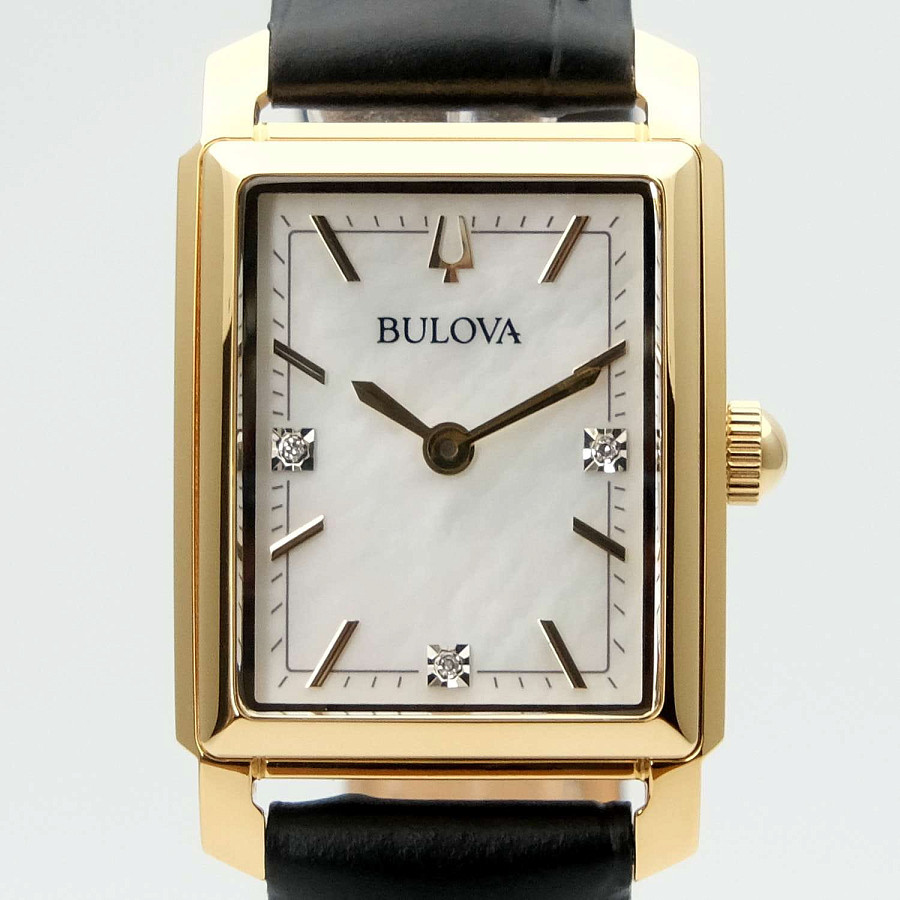 Часы Bulova Sutton 97P166 — перламутровый, металл сталь