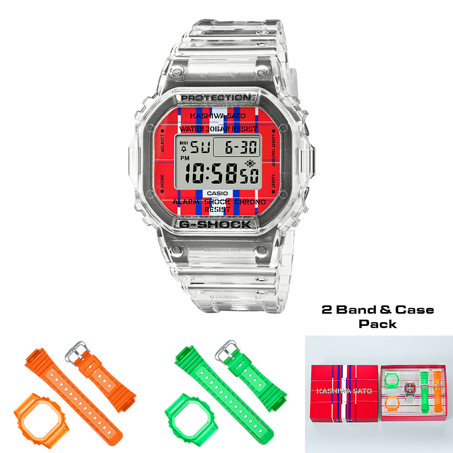 Часы Casio G-Shock DWE-5600KS-7 — пластик, мужские
