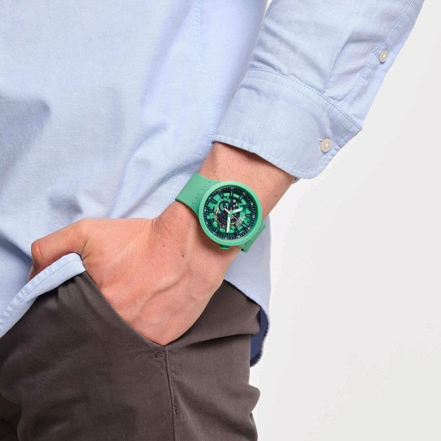 Часы Swatch Big Bold Lacquered SB01G101 — силикон, мужские