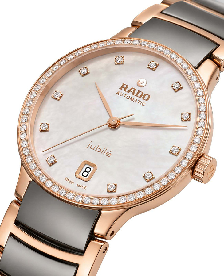 Часы Rado Centrix Automatic Diamonds R30230912 — механические, сталь металл
