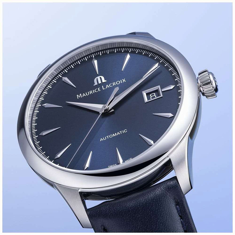Часы Maurice Lacroix 1975 756007-SS001-430-4 — механические, сталь металл