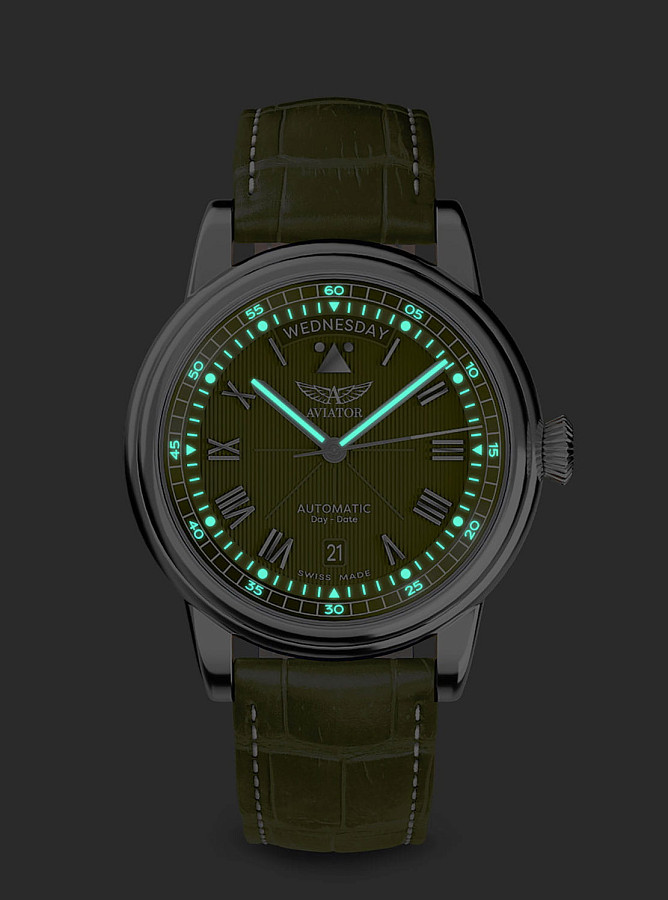 Часы Aviator Douglas Day-Date V.3.35.0.278.4 — артикул V.3.35.0.278.4
